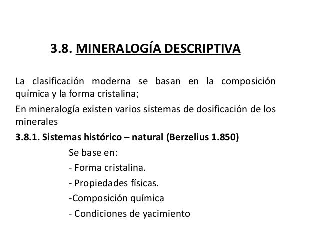 mineralogia descriptiva